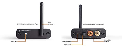 Audioengine B-Fi Multiroom Music Streamer | Hi-Fi Low Latency Wi-Fi Audio Receiver, Wireless Audio Adapter For Speakers, Av Receiver, Stereo Amp, Airplay, Dlna, Hd Streaming, Phone, Tablet, Computer #TOP2