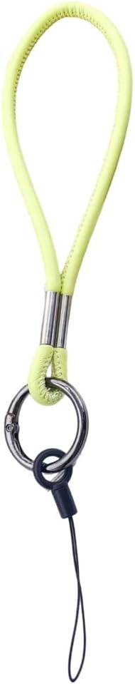 Stylish PU Leather Keychain with Secure Hook for Phone Keys Or Accessories Waterproof Design Multiple Color