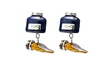 Knighthood Quill Fountain Pen Ink Bottle Cufflinks for Men Gold & Blue Shirt Cuff Links Business,...