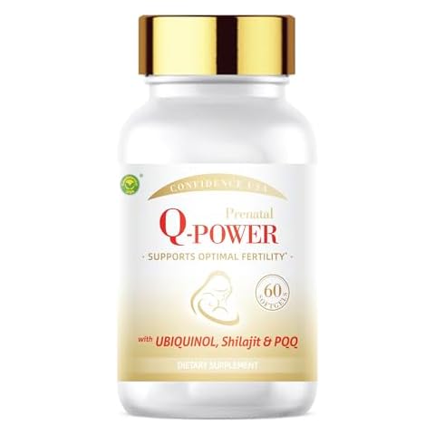 New Green Nutrition CFD Prenatal Q-Power with Ubiquinol, Shilajit & PQQ, Supports Fertility (60 Softgels) Cover