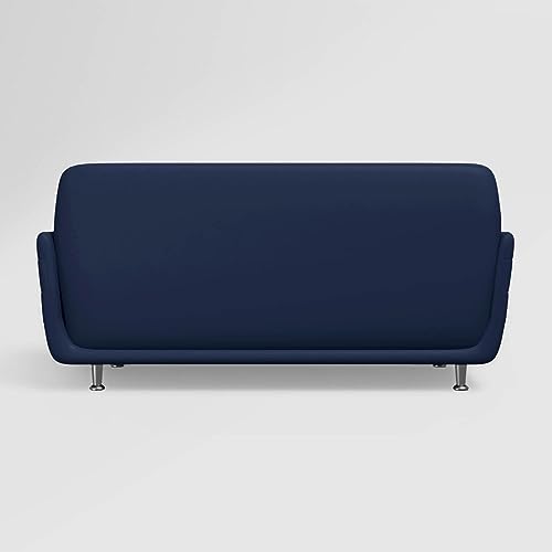 Image of GODREJ INTERIO Marina Leatherette 3 Seater Sofa (Finish Color - Blue)