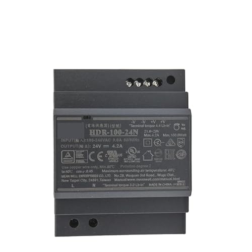 HDR-100-15 DC switching power supply 15V rail DIN armoire électrique