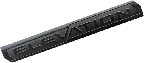 Image of 6Pcs Sierra Elevation 4x4 Emblem 3D Rear Tailgate Door Badge Nameplate Letter Sticker Decal Replacement for 2019-2022 Sierra 1500 2500HD 3500HD (Gloss Black)