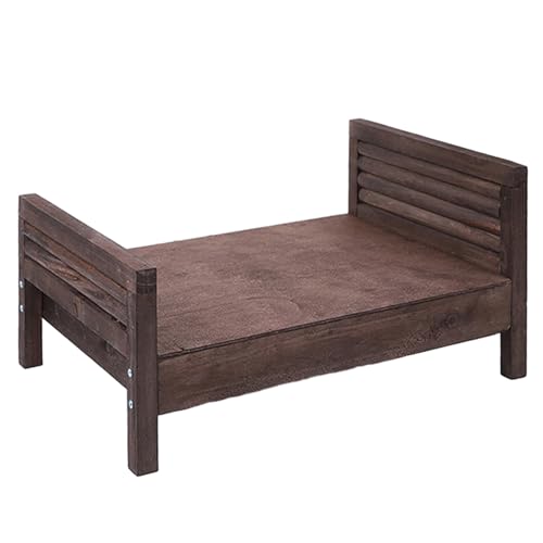 Accessoires de Photographie Bois - lit de Soutien pour la Photographie Nouveau-née | Accessoires de Jeu de Simulation PA | Accessoire de Photographie de lit Vintage en Bois pour récent