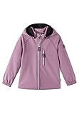 Reima Softshell Jacke Vantti Softshelljacke für Kinder mit Reißverschluss – wasserdichte Kinder Übergangsjacke mit Abnehmbarer Kapuze und Wassersäule Mind. 10.000mm Grey Pink 104