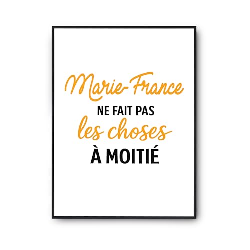 Affiche Marie-France Otshirt poster imprimé en France pour décoration murale
