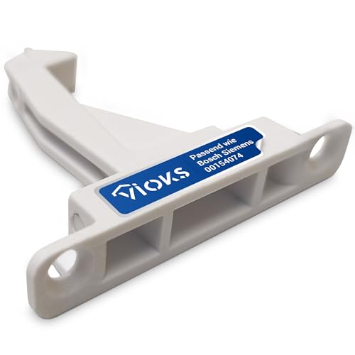 VIOKS Türhaken Weiß Ersatz für Bosch Siеmens 00154074 154074 00174430 174430 Haken Schließhaken Türschloss Schloss Fanghaken für Siwatherm Optima Extraklasse Trockner Kondens Wäschetrockner Tür