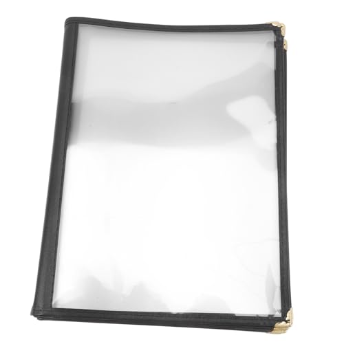 Protège-menu transparent PVC étanche et portable avec pochette rigide TIDTALEO