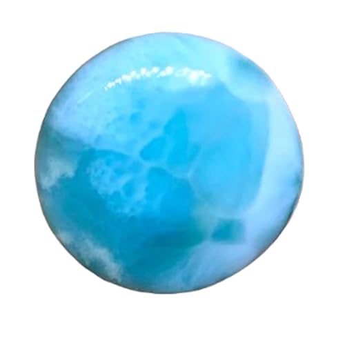 Larimar naturel cabochon 22mm pierre gemme lâche pour bricolage de collier et bague