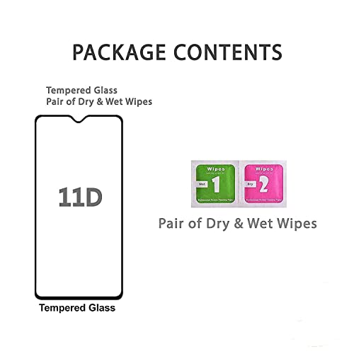 Image of Edge to Edge Tempered Glass Screen Protector For Infinix Hot 20 Play with Easy Installation kit