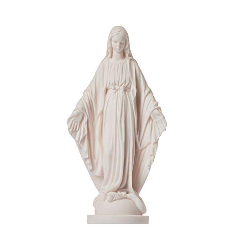 Statue de la Vierge Marie, Mère de Jésus, la Madone en albâtre 22,9 cm