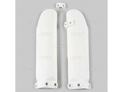 Protection de potence UFO PLAST KTM SX 65 blanc pour moto cross de 2002 à 2024