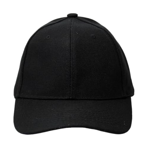 Boné Unissex Aba Curva Para Personalização Com 1 Peça (BR, Alfa, Único, Preto)