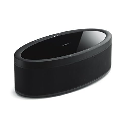 Yamaha MusicCast 50 Musikbox (Multiroom Stereo-Lautsprecher kompatibel mit Alexa Sprachsteuerung - bequem Musik streamen – Wireless Speaker mit raumfüllendem Klang) schwarz