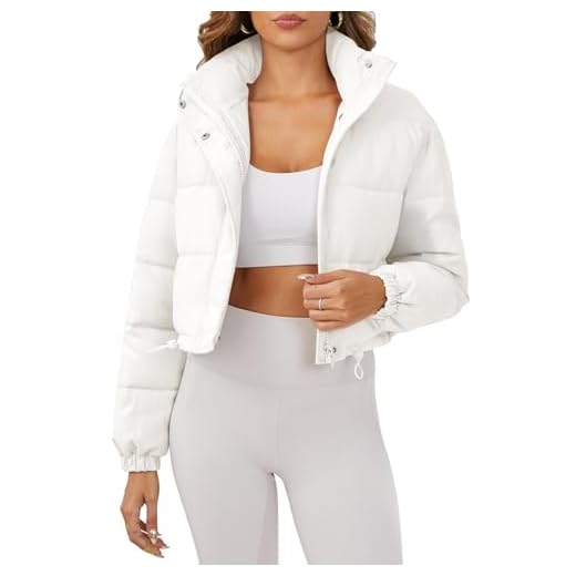 25 Cozy Winter Outfit Ideas for Women (Style Guide) Cropped Puffer Jacket