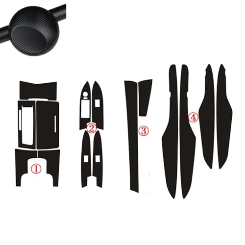 Autocollants carbone 3D pour Cadillac XTS habillage intérieur élégant