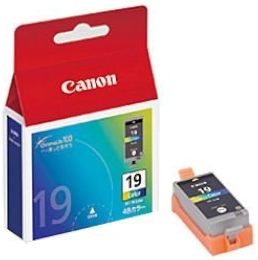 Canon 使用済　空インクカートリッジ　19個 Amazon.co.jp: キヤノン インクカートリッジ カラー 型番:BCI-19 単位