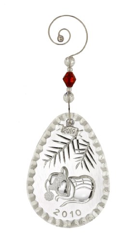 Waterford Crystal TWAS The Night Before Christmas Dated Ornament, Christmas Mouse, 2nd in Series