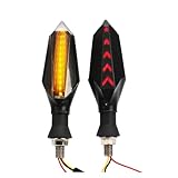 Motorrad Blinker Licht leuchten Lauflicht Motorrad-Blinker Vorne Und Hinten, Blinker, Lauflichter Vorne Und Hinten, Blinker, Motorrad(Red)