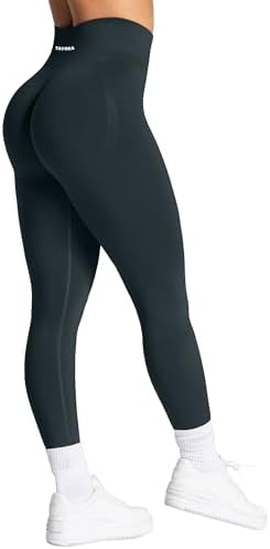 TAYOEA Sport Leggings Damen mit Scrunch Butt Push Up Booty Lifting Sporthose Blickdichte Nahtlos sportleggins für Yoga Gym Alltag