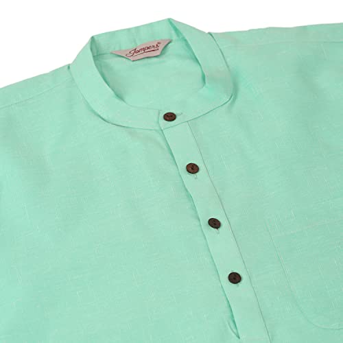 Image of Jompers Men's Cotton Ethnic Solid Kurta.