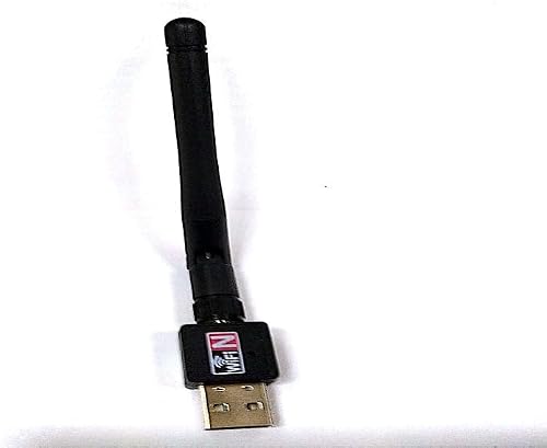 USB 2.0 WiFi Wireless Network Adapter Dongle with External Antenna, 802.11N, 150Mbps, for PC