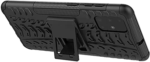 Image of SkyTree Case Compatible with Samsung Galaxy A71, Shockproof Heavy Duty Dazzle with Kickstand Protective Back Cover for Samsung Galaxy A71