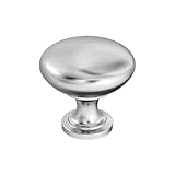 Amerock | Cabinet Knob | Polished Chrome | 1-1/4 inch (32 mm) Diameter | Edona | Drawer Knob | Cabinet Hardware (Pack of 1)