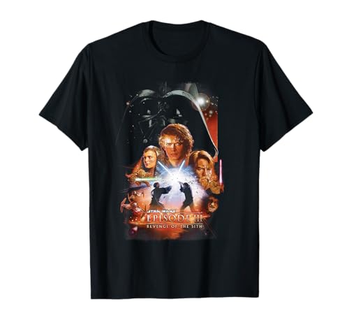 Star Wars Episode 3 Retro Classic Poster Camiseta