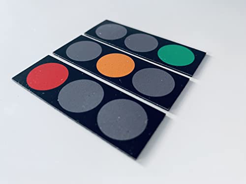SMILEYBOARD - Imanes de semáforo - 30 unidades - 6 x 2 cm