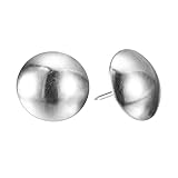 QUARKZMAN Polsternägel Möbel, 100Stk 25x25mm Reißzwecken Sortiment Carbonstahl Für Zuhause Sofa DIY Dekorative Nagelköpfe Nägel, Silberfarbe