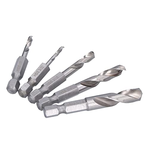 15/64 Extra Short Drill Bit High Speed Steel Hex Shank 5 Pcs Drill Bits Short Forhining Drilling Hex - Image 3