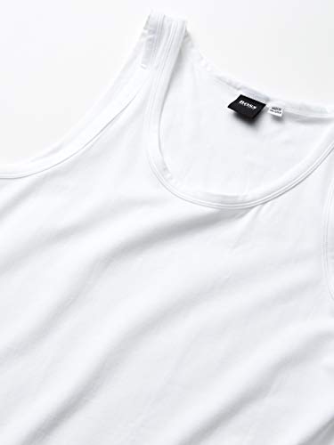 Boss Men's Tank Top 2P Co/El 10194356 01, White, Medium #TOP1