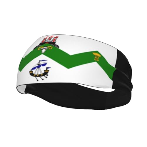 Dunedin City Flag Headbands Women Wicking Sports Sweatband