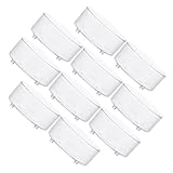 Mipcase 10pcs Reptile Food Tray Lizard Gecko Tank Accessories Pet Water Dish Bowl Reusable Acrylic Material Decorative Reptile Bowl