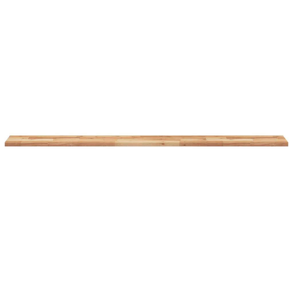 Générique Rechteckige Tischplatte 120 x 20 x 2 cm aus massivem Akazienholz, Tischplatte aus unbehandeltem Akazienholz, um Ihre Pflegeleicht mit einem feuchten Tuch zu erneuern, kombinierbar