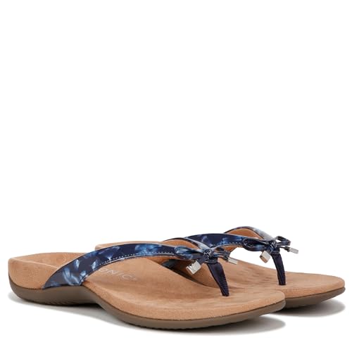 Image of Vionic Women's Rest Bella Toe Post Sandal- Supportive Ladies Orthotic Sandals that include Three Zone Comfort with Arch Support- Flip Flop for Ladies, Medium and Wide Width Size 5-12