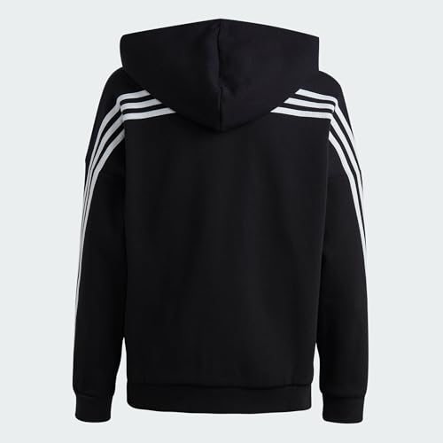 adidas U FI 3s Fz HD Sweat, Noir/Blanc, 11 años Mixte bébé