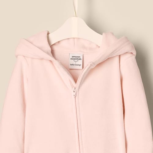 Amazon Essentials x Sofia Grainge Unisex Babies' Velour Hooded Coverall4