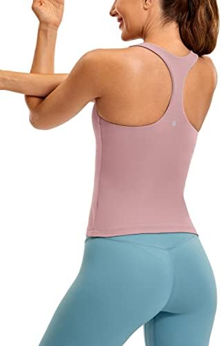 CRZ YOGA Ladies Butterluxe Tank Tops Racerback Sportowy top do jogi i fitnessu z wbudowanym biustonoszem