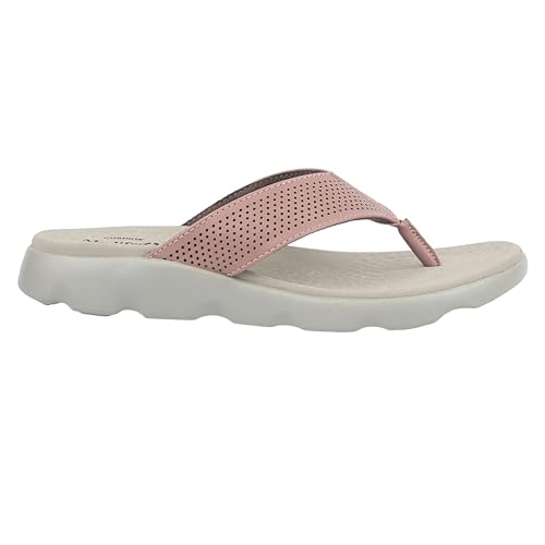 Image of Medifeet Broad Strap Cushioned Leather Slippers for Women