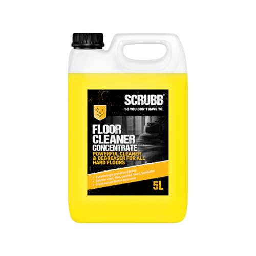SCRUBB L9 Supro Floor Cleaner, Powerful Cleaner & Degreaser Concentrate For All Hard Floors, 5L