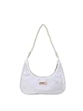 Verdusa Women's Pearl Top Handle Shoulder Handbag Floral Hobo Bag White One Size