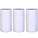 Nigoz Lot de 3 flacons de médicaments vides en plastique de qualité supérieure Blanc Pratique et économique
