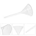 FRCOLOR 10Pcs 75Mm Plastic Laboratory Filling Funnels PP Triangle Scientific Filter Funnels Set for Lab and Industrial Use