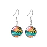 Handgefertigte Halskette mit Glaskuppel-Anhänger, versiegelt mit Kunstbild