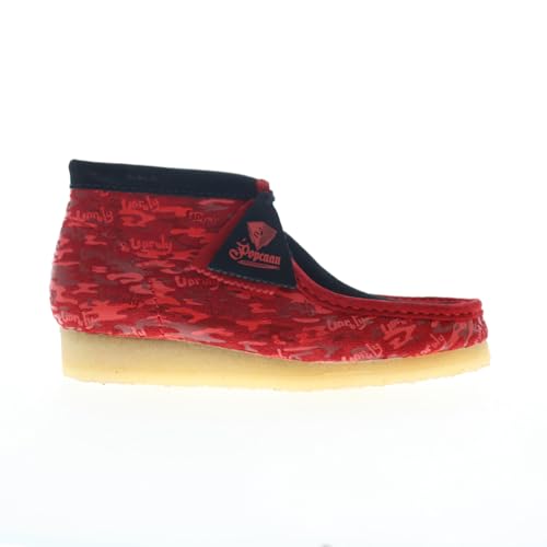 Clarks X Popcaan Originals Wallabee Boot Red Camouflage2