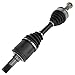 TRQ Front Driver or Passenger Side CV Axle Assembly Compatible with 2007-2021 Toyota Tundra 4WD 2008-2022 Sequoia 4WD