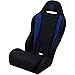 BS Sand PEBUBLDTR Performance Seat - Double T - Black/Blue