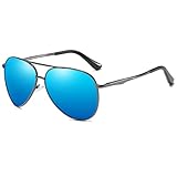 TAC Polarisierte Gläser: 100% UV400 Augenschutz. Diese Brillen blockieren UV Strahlen und Blendungen; besonders konzipiert für Fahren und Freiluftaktivitäten. Diese gestochene scharfe Gläser leisten eines natürlichen klären Bild; haltbar und bruchsicher.